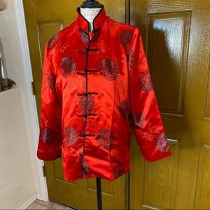 Asian Inspired Embrodery Blazer M